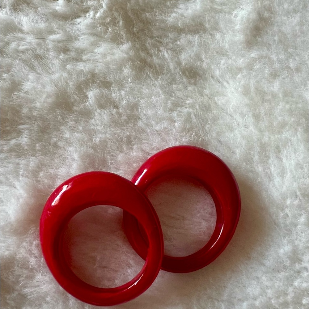 Vintage Red Stacking Rings